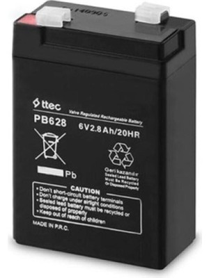 SHC4200 6V 2.8 Ah Kuru Bakımsız Akü