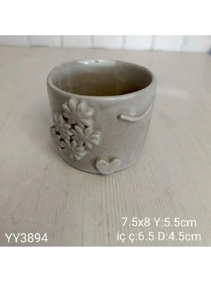 Yoyomold YY3894 Çiçekli Fincan Mumluk
