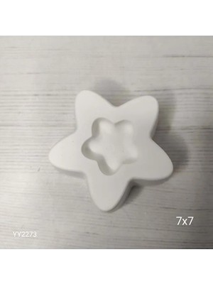 Yoyomold YY2273 Yıldız Ortası Boş Silikon Kalıp