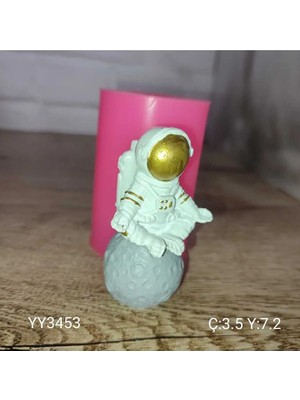 Yoyomold YY3453-AYDA Meditasyon Yapan Astronot 7.2cm, YY3453, Silikon Kalip Tüm Modeller