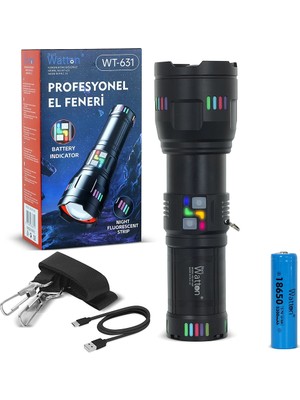 Neonova Lazer Etkili Profesyonel El Feneri 30.000 Lümen WT-631