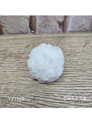Yoyomold YY3729 - Gonca Gül Top Gül - Mum - Silikon Kalip, YY3729, Silikon Kalip Tüm Modeller