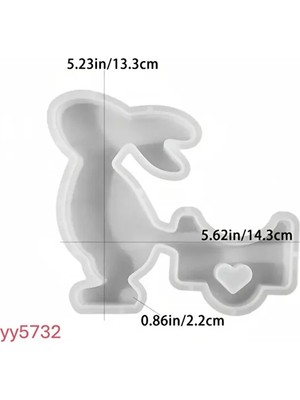 Yoyomold Tavşan Figürlü Silikon Kalıp