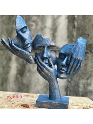 Yoyomold Soyut Yüzler Biblo Silikon Kalıp