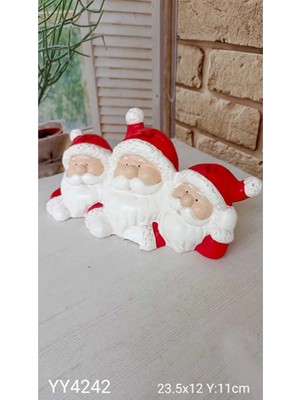 Yoyomold YY4242 Yılbaşı Temalı 3l&uuml; Noel Baba Biblo Silikon Kalıp