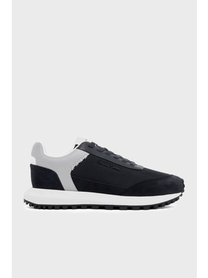 Emporio Armani Süet Logolu Sneaker Ayakkabı Erkek Ayakkabı EM004839 AF24321 MB617