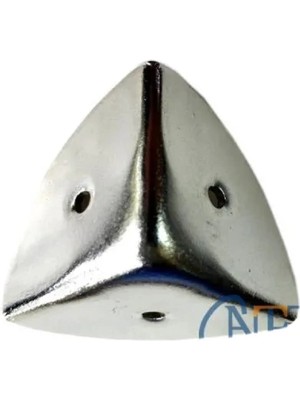 Marsilyan Dekoratif, Kutu, Sandık Köşesi - 45X28 Mm, Büyük, Nikel, 100 Adet