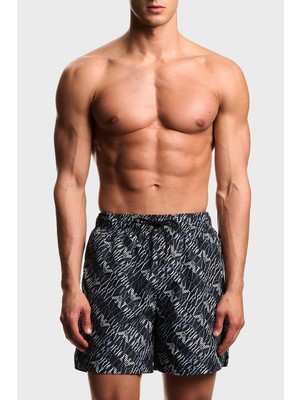 Emporio Armani Logo Baskılı Mayo Short Erkek Mayo Short EM000688 AF20442 FC026