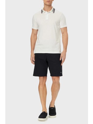 Emporio Armani % 100 Pamuk Regular Fit Logolu Normal Bel Short Erkek Şort EM000591 AF20428 UB102