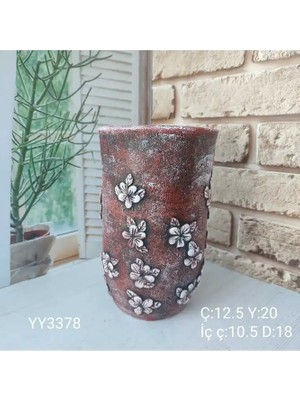 Yoyomold Çiçekli Vazo Saksı 20CM Silikon Kalıp