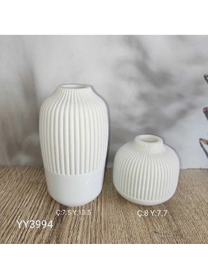 Yoyomold YY3994 Çizgili Vazo 2li Takım Silikon Kalıp