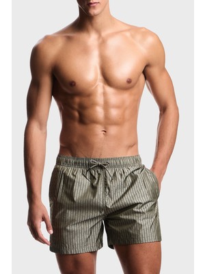 Emporio Armani Logo Baskılı Mayo Short Erkek Deniz Şortu EM000583 AF20448 F7004