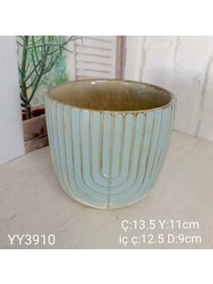 Yoyomold YY3910 U Çizgili Saksı Silikon Kalıp