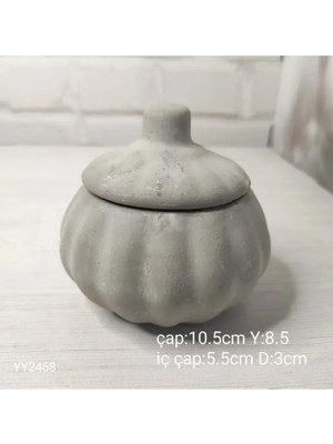Yoyomold YY2468 Kapaklı Kabak 10,5x8,5 Silikon Kalıp