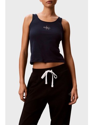 Calvin Klein Streç Pamuklu Yuvarlak Yaka Logolu Atlet LV00QS76030PP Bayan Atlet LV00QS7603 0pp