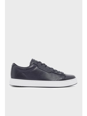 Emporio Armani Deri Logolu Sneaker Ayakkabı Erkek Ayakkabı EM005292 AF24320 U8139