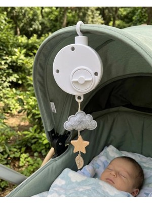 Renklime Bebekler Için Müzikli Uyutucu Mekanik Sistemli Asılabilir Müzik Kutusu