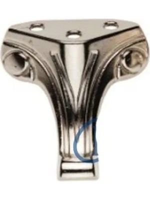 Marsilyan Moda Ahşap Sandık Ayağı, Kutu Ayak 4,5 cm - Nikel, 50 Adet