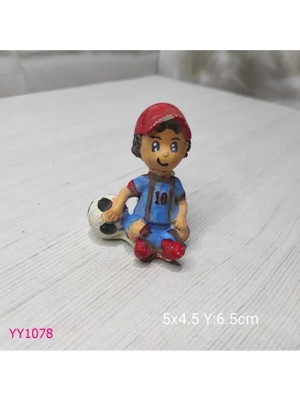 Yoyomold YY1078-OTURAN Futbolcu Çocuk Silikon Kalıp