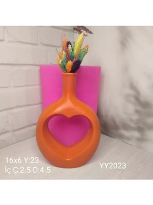 Yoyomold YY2023 Kalpli Uzun Vazo Silikon Kalıp