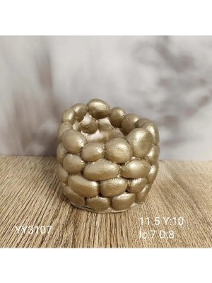 Yoyomold YY3107 Taş Örmeli Duvar Saksı Silikon Kalıp