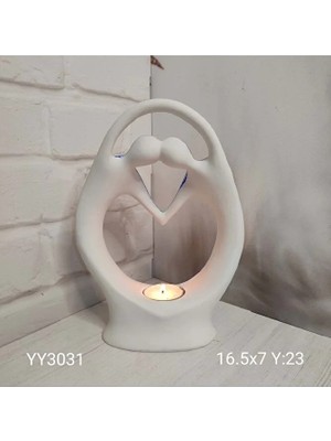 Yoyomold YY3031 Elleri Kavuşan Soyut Sevgili Mumluk Silikon Kalıp