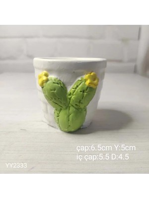 Yoyomold YY2333 Kaktüs Kabartmalı Saksı Silikon Kalıp