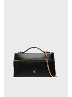 Calvin Klein Logolu Çıkarılabilir Zincir Askılı Çanta LV04F1134GUB1 Bayan Çanta LV04F1134G Ub1