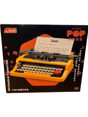 Renklime Blok Oyuncak - Daktilo -Zrv