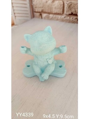 Yoyomold YY4339 Oturan Kedi Biblo Silikon Kalıp