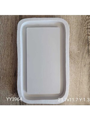 Yoyomold YY3964 Dikdörtgen Sunumluk 23.7X11.7 Silikon Kalıp