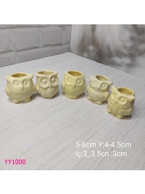 YOYOMOLD YY1000 Beşli Baykuş Saksı Silikon Kalıp