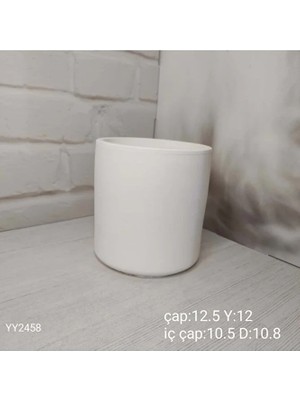 Yoyomold YY2458 Silindir Saksı 12,5X12CM Silikon Kalıp