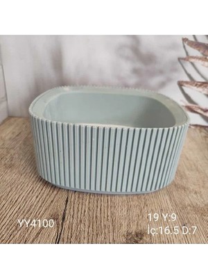 Yoyomold YY4100 Dikine Çizgilii Saksı 19CM