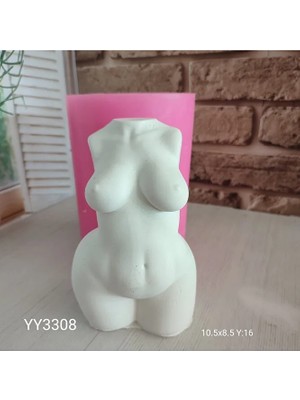Yoyomold Hamile Kadın Mum Modeli Silikon Kalıp
