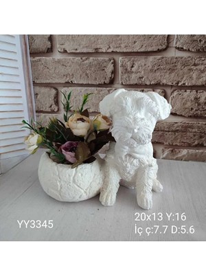 Yoyomold Saksılı Köpek Silikon Kalıp – Sevimli ve Dekoratif Hediye!, YY3345, Silikon Kalip Tüm Modeller
