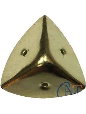 Marsilyan Dekoratif, Kutu, Sandık Köşesi - 45X28 Mm, Büyük, Sarı, 100 Adet