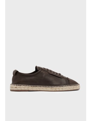Emporio Armani % 100 Deri Espadril Erkek Ayakkabı EM005857 AF25536 U6326