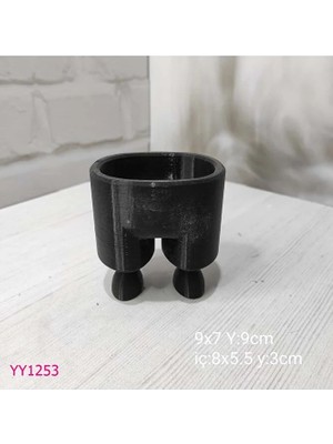 Yoyomold Ayaklı Saksı Silikon Kalıp – Sevimli ve Şık Dekoratif Hediye!, YY1253, Silikon Kalip Tüm Modeller