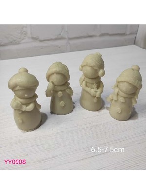 YOYOMOLD YY0908 Dörtlü Kardan Adam Silikon Kalıp