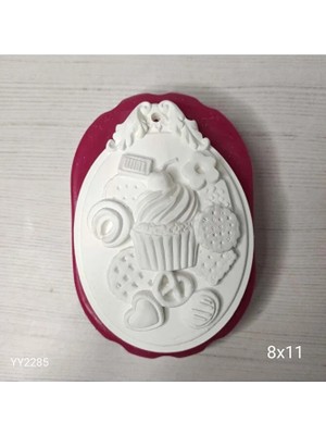 Yoyomold YY2285 Cup Cake Bisküvi Figürlü Magnet Model Silikon Kalıp