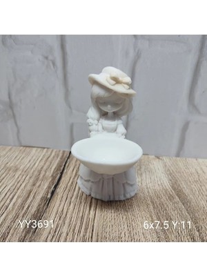 Yoyomold YY3691 - Lokumcu Kiz Şapkali - Silikon Kalip, YY3691, Silikon Kalip Tüm Modeller