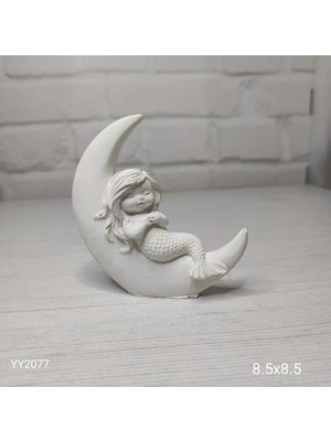 Yoyomold YY2077 Ay Üzerinde Uyuyan Dezin Kızı Silikon Kalıp