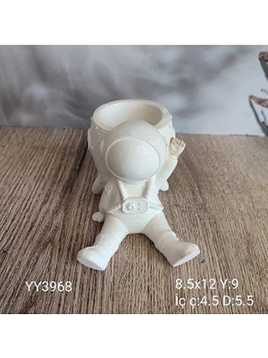Yoyomold YY3968 Astronot Kalemlik Saksı Oturan Silikon Kalıp
