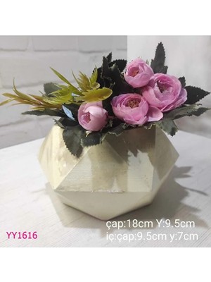 Yoyomold YY1616-GEOMETRIK Saksı Silikon Kalıp