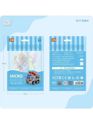 Renklime LZ8615 Loz Araba Blok Seti Mini Poşet 150 Parça -Vagon Life