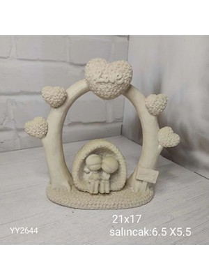 Yoyomold YY2644 Ağaçta Sallanan Sevgili 21X17CM Silikon Kalıp