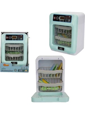 Renklime Hommy Sesli ve Işıklı Yeşil Bulaşık Makinesi