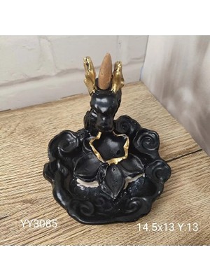 Yoyomold YY3085 Ejderha Geri Akış Tütsülük Lotuslu Silikon Kalıp