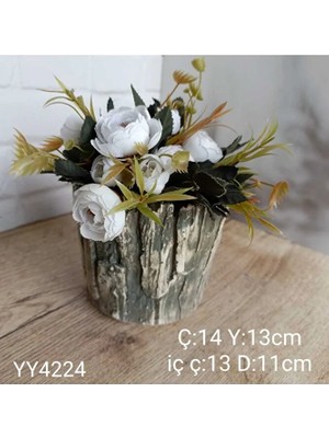 Yoyomold YY4224 Ağaç Desenli Saksı Silikon Kalıp